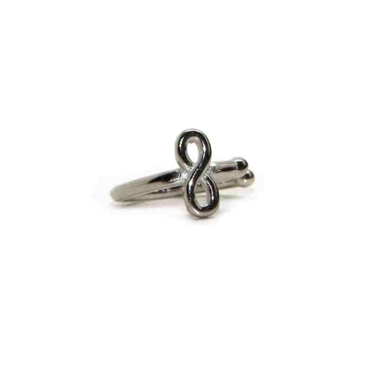 NLB|925 silver tragus with infinite single earring bow