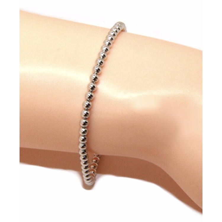 NLB|Box san Valentino - coppia di bracciali in argento 925 con cuore e palline regalo lui e lei