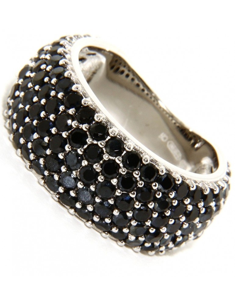 925 silver band ring riviera band with 5 rows of black zircons size 15 925 silver band ring riviera band with 5 rows of black zircons size 15