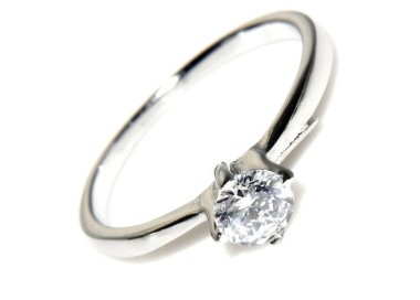 NLB|anello solitario argento 925 zircone da 5 mm taglio brillante