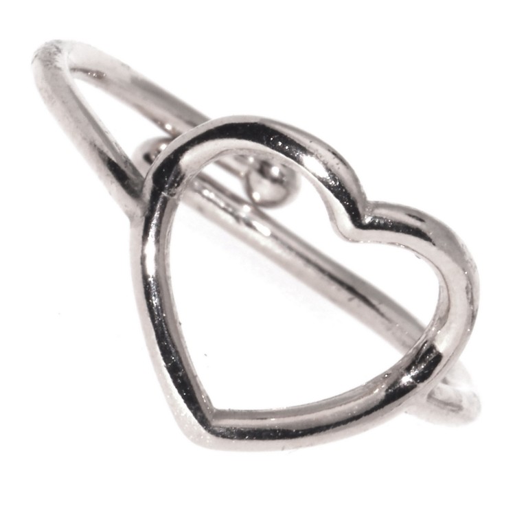 NLB|Heart ring Silver 925 adjustable pink or white gold plated Ring Silver