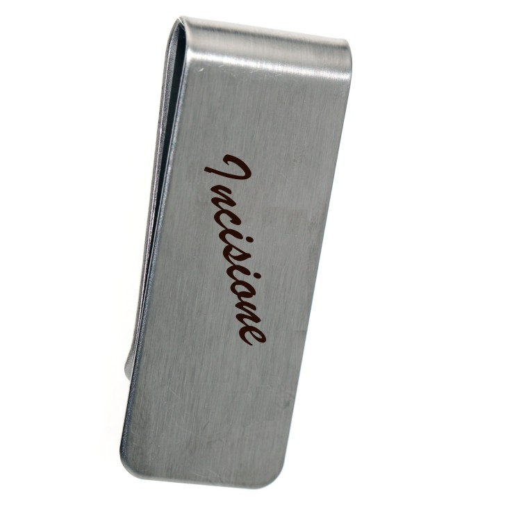 NALBORI steel money clip money clip men's wallet with free engraving