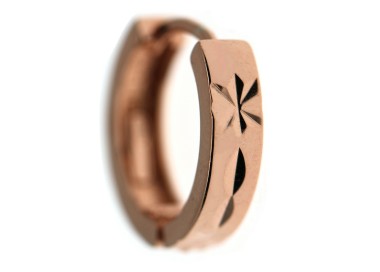 NALBORI|single earring 925 silver plated rose gold single snap one man