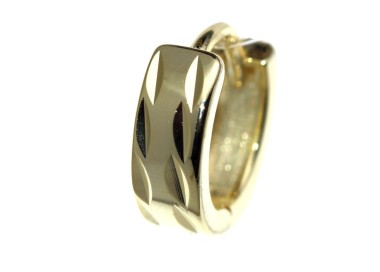 NALBORI|925 yellow gold plated single diamond stud earring for men