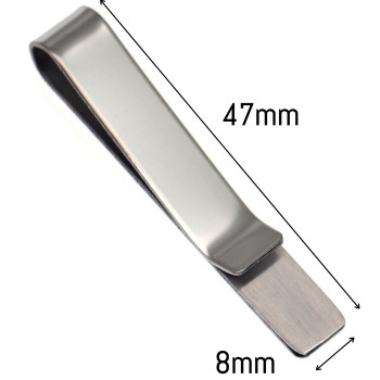 NALBORI|tie clip slim steel tie clip elegant men's accessories with free engraving