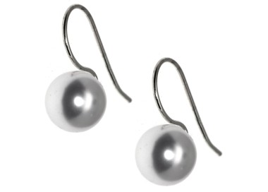 NALBORI|earrings medium pearl 10mm all 925 silver for women