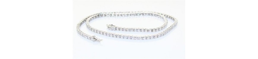 Categoria Collane da donna - NALBORI : Argento 925 : Collana rolo' con centrale simbolo dell'infinito. Lunga 40/45 cm per ...